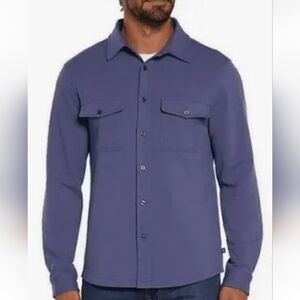 NWT Gap Blue Knit Button Down Shirt